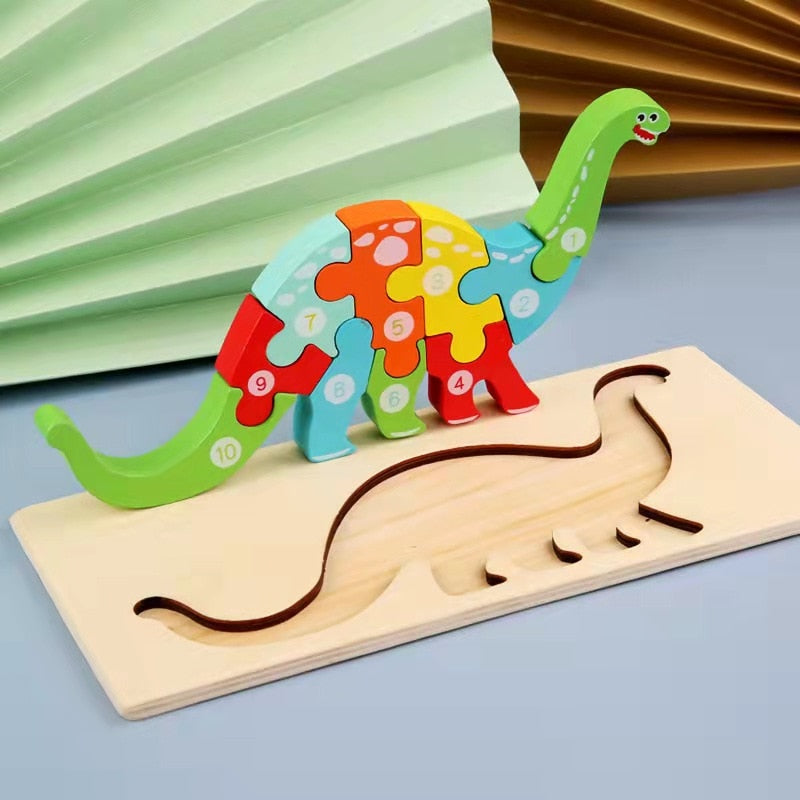 3D Wooden Puzzle – Animal World
