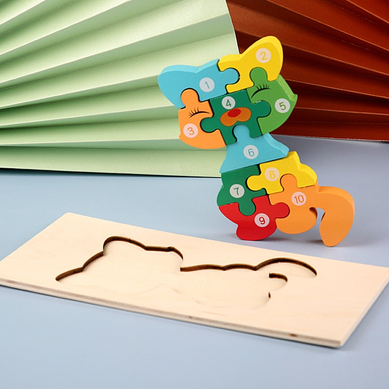 3D Wooden Puzzle – Animal World
