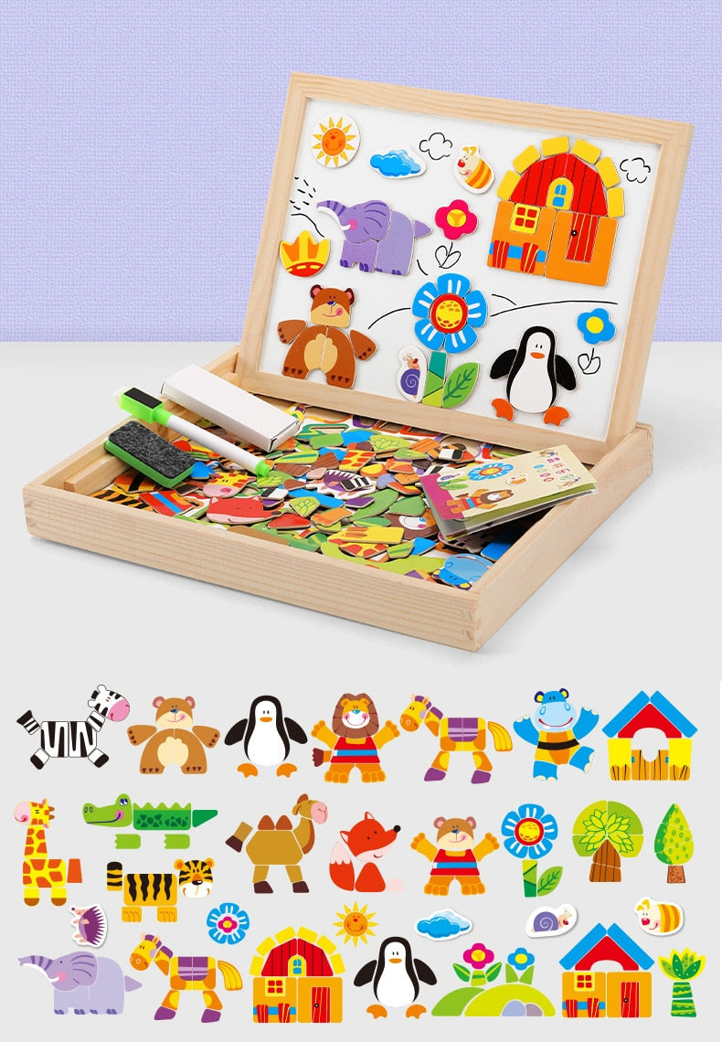 Magnetic Animal Puzzle Board