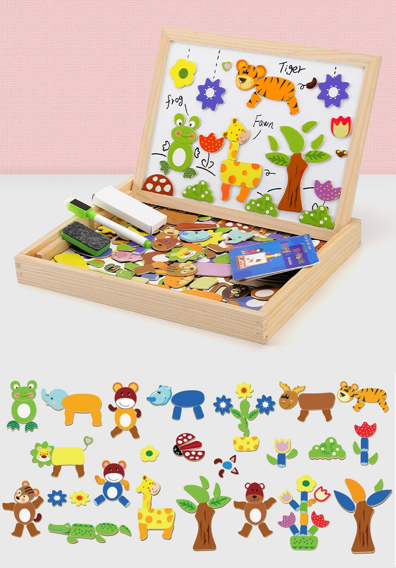Magnetic Animal Puzzle Board