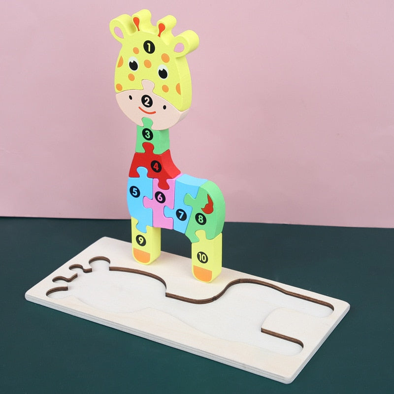 3D Wooden Puzzle – Animal World