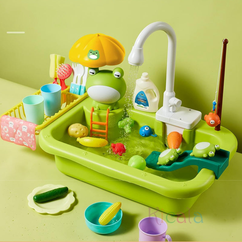 Kids’ Play Sink with Real Running Water — The Perfect Educational Kitchen Toy!