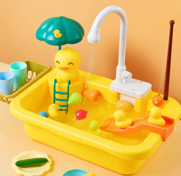 Kids’ Play Sink with Real Running Water — The Perfect Educational Kitchen Toy!