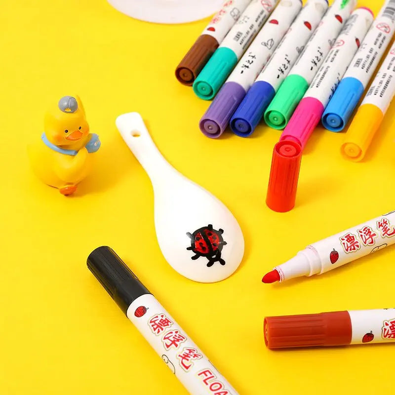 Super Magic Floating Pens – Draw, Dip & Watch It Come to Life! [8 or 12 Colors]