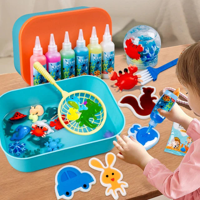 AquaMagic Magic Jelly – Craft Kit for Fun and Educational Marine Creatures for Kids