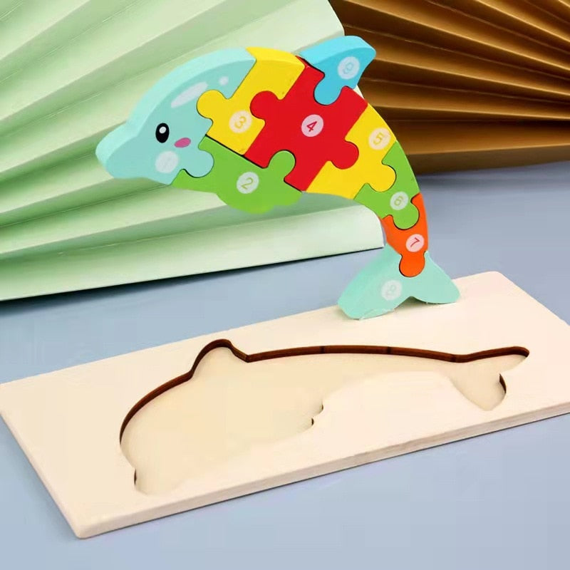 3D Wooden Puzzle – Animal World