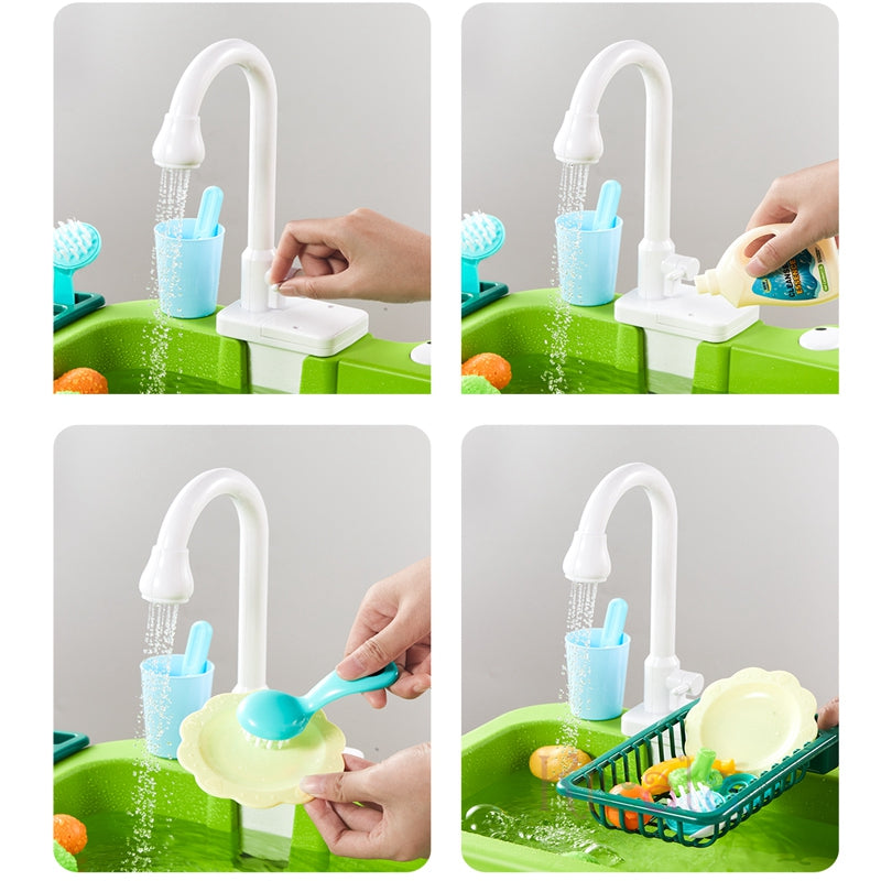 Kids’ Play Sink with Real Running Water — The Perfect Educational Kitchen Toy!
